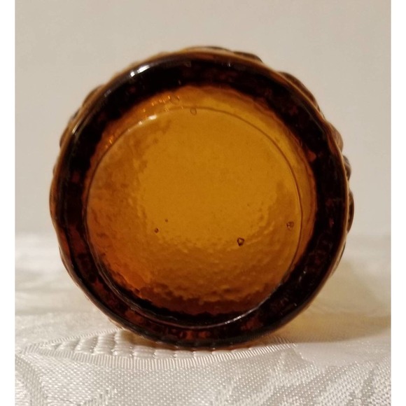 Anchor Hocking 64oz Amber Glass Milano Lido Ball Pitcher And Four 16oz Tumblers - Picture 9 of 9